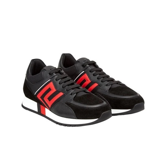 VERSACE Greek Key Contrast Running Shoes (Size: 9) - Picture 1 of 3